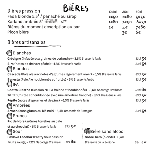 LA CARTE 2